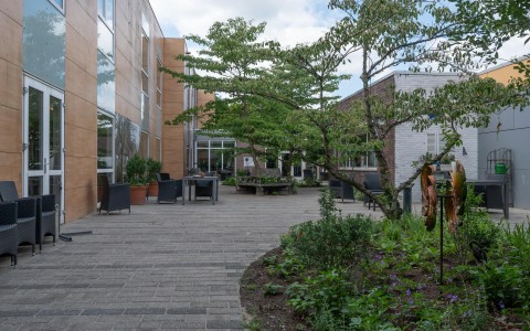 foto van de binnentuin